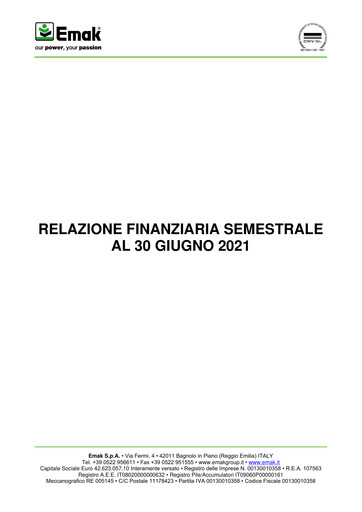 Thumbnail Emak S.p.A. Half-year Report 2021-h1