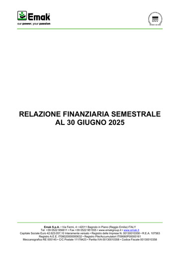 Thumbnail Emak S.p.A. Half-year Report 2025-h1