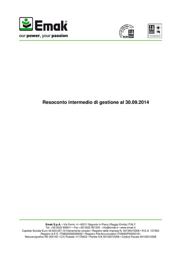 Thumbnail Emak S.p.A. Quarterly Report 2014-q3