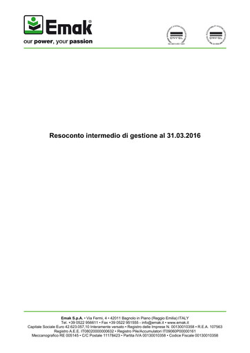 Thumbnail Emak S.p.A. Quarterly Report 2016-q1