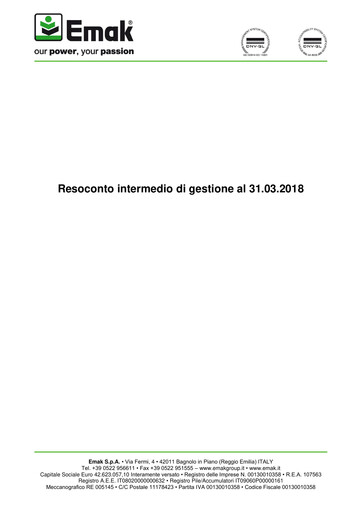 Thumbnail Emak S.p.A. Quarterly Report 2018-q1