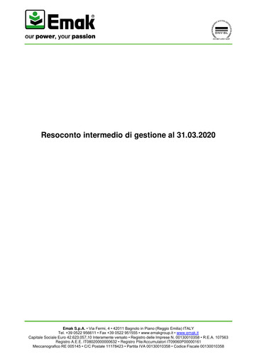 Thumbnail Emak S.p.A. Quarterly Report 2020-q1