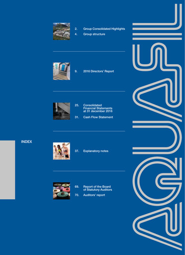 Miniature Aquafil Bilan financier 2016