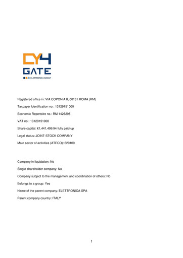 Thumbnail Cy4gate Annual Report 2021