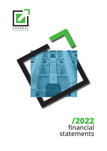 Thumbnail Generalfinance Financial Statement 2022