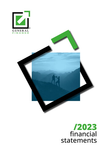 Thumbnail Generalfinance Financial Statement 2023