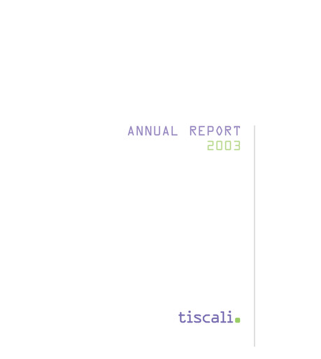 Miniature Tessellis Rapport annuel 2003
