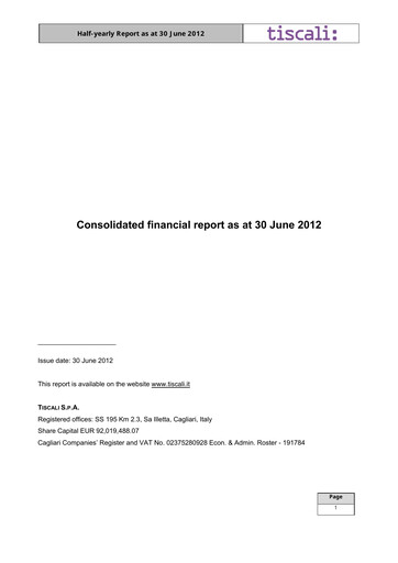 Miniature Tessellis Rapport financier 2012-h1