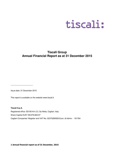 Miniature Tessellis Rapport financier 2015