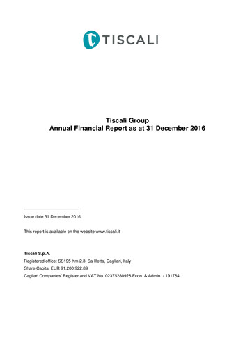 Miniature Tessellis Rapport financier 2016