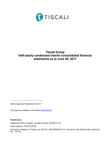 Miniature Tessellis Rapport financier 2017-h1