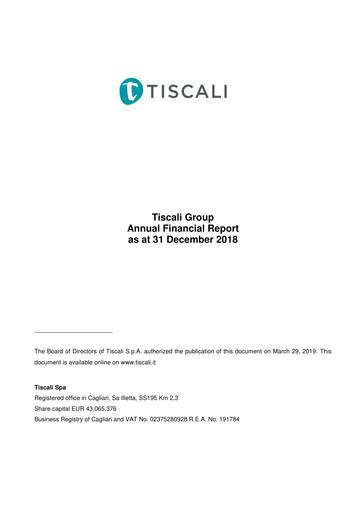 Miniature Tessellis Rapport financier 2018