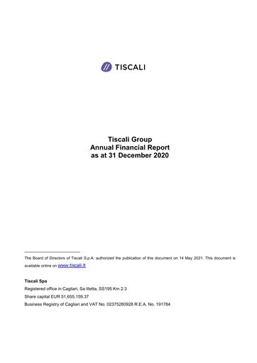 Miniature Tessellis Rapport financier 2020