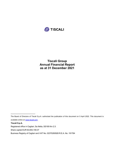 Miniature Tessellis Rapport financier 2021