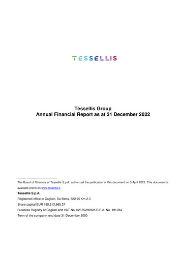 Miniature Tessellis Rapport financier 2022
