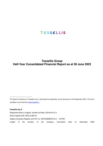 Miniature Tessellis Rapport financier 2023-h1