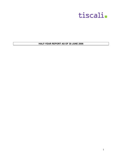 Miniature Tessellis Rapport semestriel 2006-h1