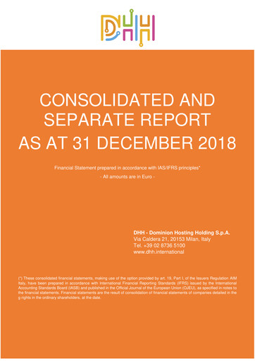 Thumbnail Dominion Hosting Annual Report 2018