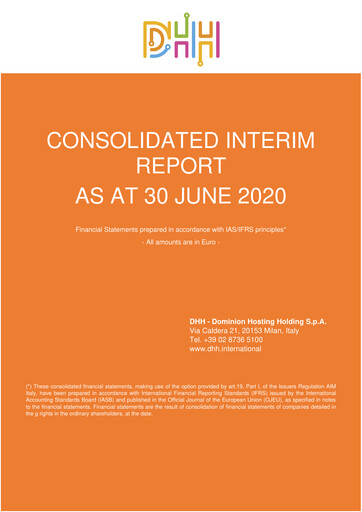Thumbnail Dominion Hosting Half-year Report 2020-h1