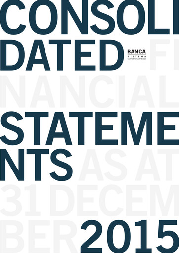 Thumbnail Banca Sistema S.p.A. Annual Report 2015