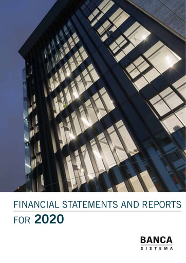 Thumbnail Banca Sistema S.p.A. Annual Report 2020