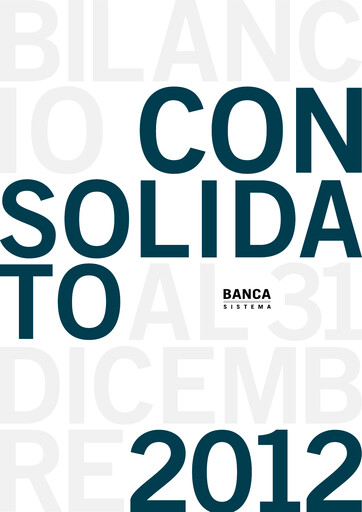 Thumbnail Banca Sistema S.p.A. Annual Report 2012