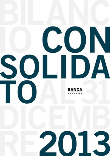 Thumbnail Banca Sistema S.p.A. Annual Report 2013