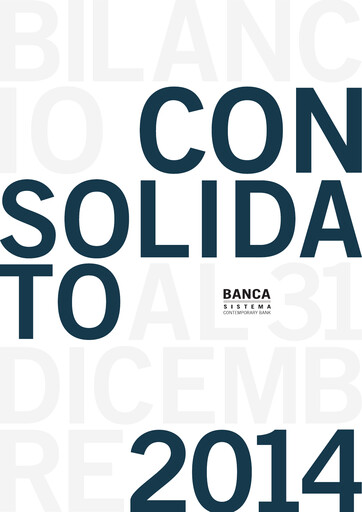 Thumbnail Banca Sistema S.p.A. Annual Report 2014