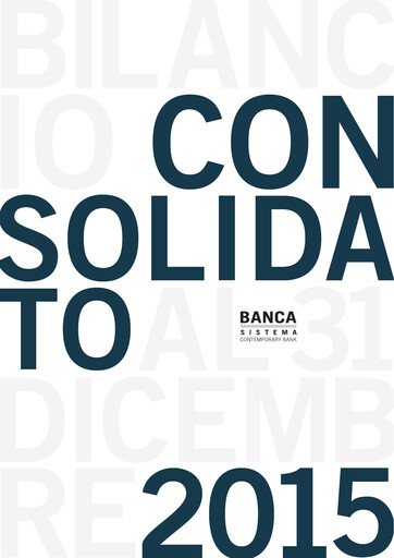 Thumbnail Banca Sistema S.p.A. Annual Report 2015