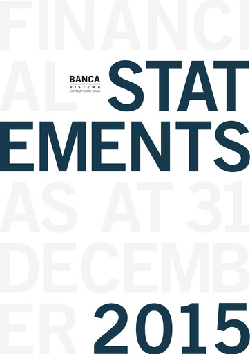 Thumbnail Banca Sistema S.p.A. Financial Statement 2015