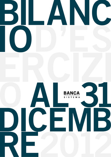 Thumbnail Banca Sistema S.p.A. Financial Statement 2012