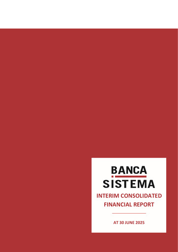 Thumbnail Banca Sistema S.p.A. Half-year Report 2025-h1