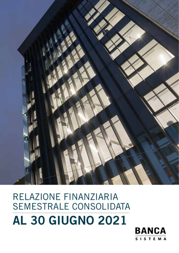 Thumbnail Banca Sistema S.p.A. Half-year Report 2021-h1