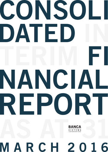 Thumbnail Banca Sistema S.p.A. Quarterly Report 2016-q1