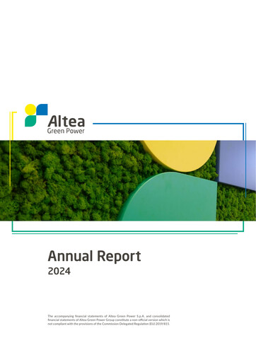 Thumbnail Altea Green Power S.p.A. Annual Report 2024