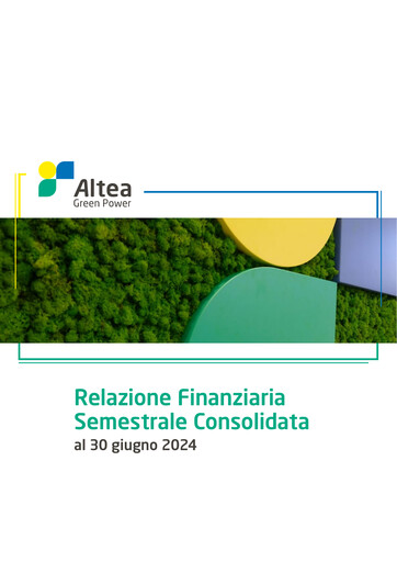 Thumbnail Altea Green Power S.p.A. Half-year Report 2024-h1