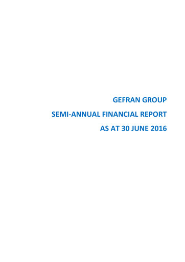 Miniature Gefran Rapport semestriel 2016-h1