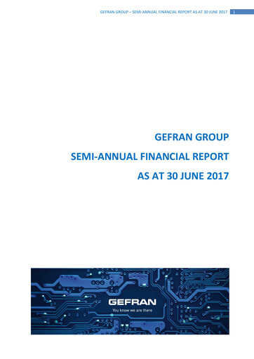 Miniature Gefran Rapport semestriel 2017-h1