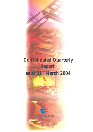 Thumbnail Gefran Quarterly Report 2004-q1