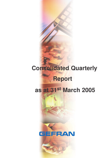 Thumbnail Gefran Quarterly Report 2005-q1