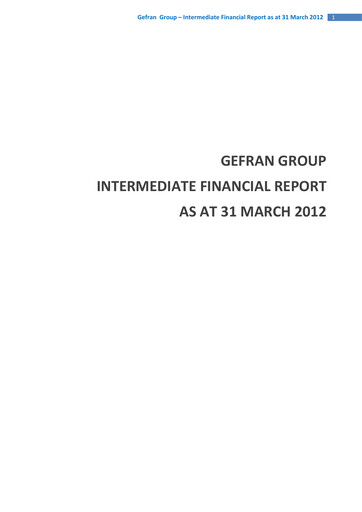 Thumbnail Gefran Quarterly Report 2012-q1