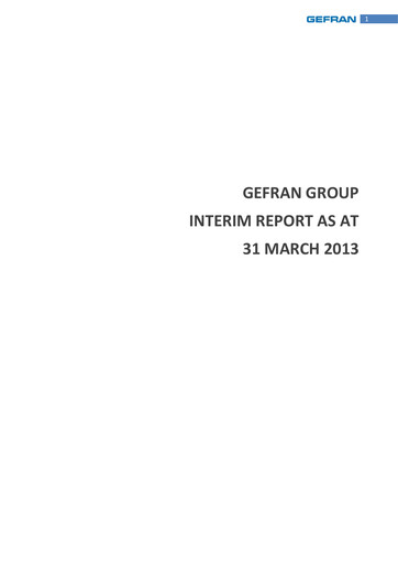 Thumbnail Gefran Quarterly Report 2013-q1