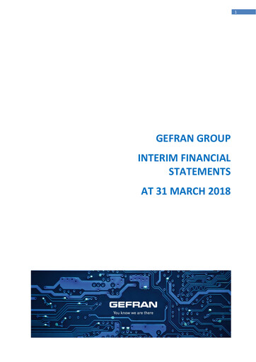 Thumbnail Gefran Quarterly Report 2018-q1
