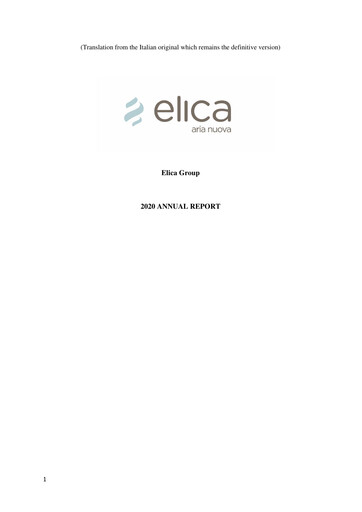 Thumbnail Elica S.p.A. Annual Report 2020
