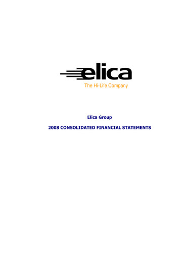 Thumbnail Elica S.p.A. Financial Statement 2008
