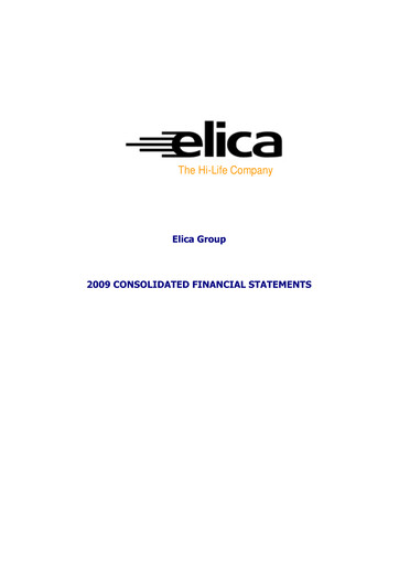 Thumbnail Elica S.p.A. Financial Statement 2009