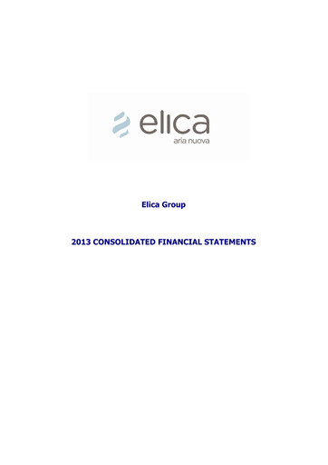 Thumbnail Elica S.p.A. Financial Statement 2013