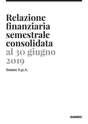 Thumbnail Somec S.p.A. Half-year Report 2019-h1