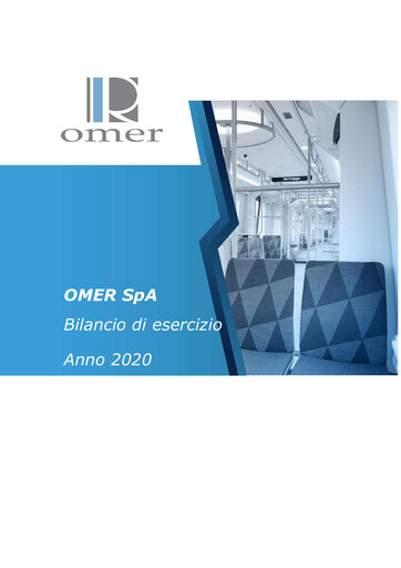 Thumbnail OMER S.p.A. Annual Report 2020