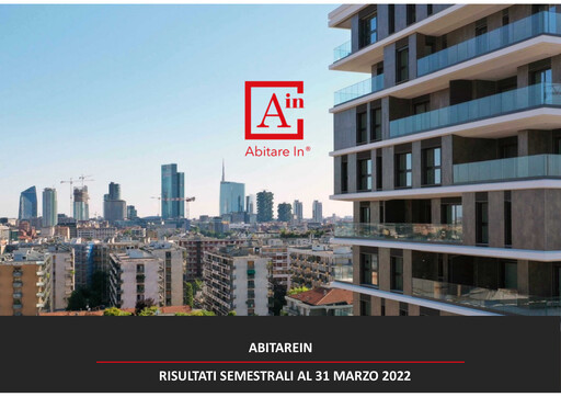 Miniature Abitare In S.p.A. Rapport semestriel 2022